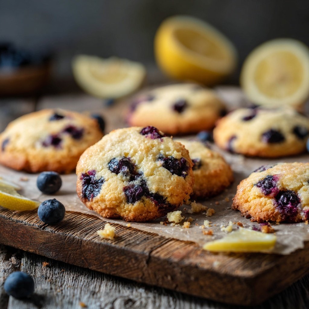 Spring Lemon Blueberry Cookies