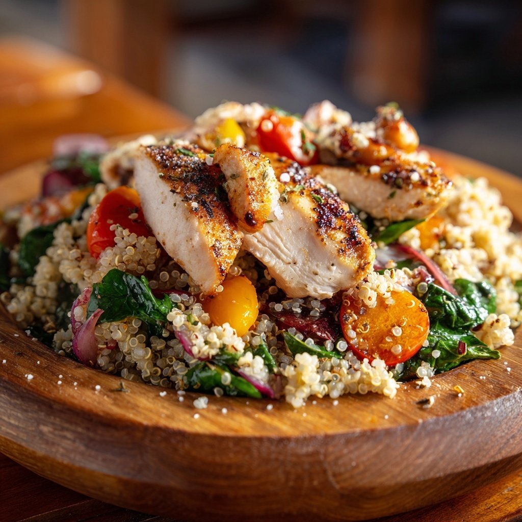 Healthy Chicken And Quinoa Bowl