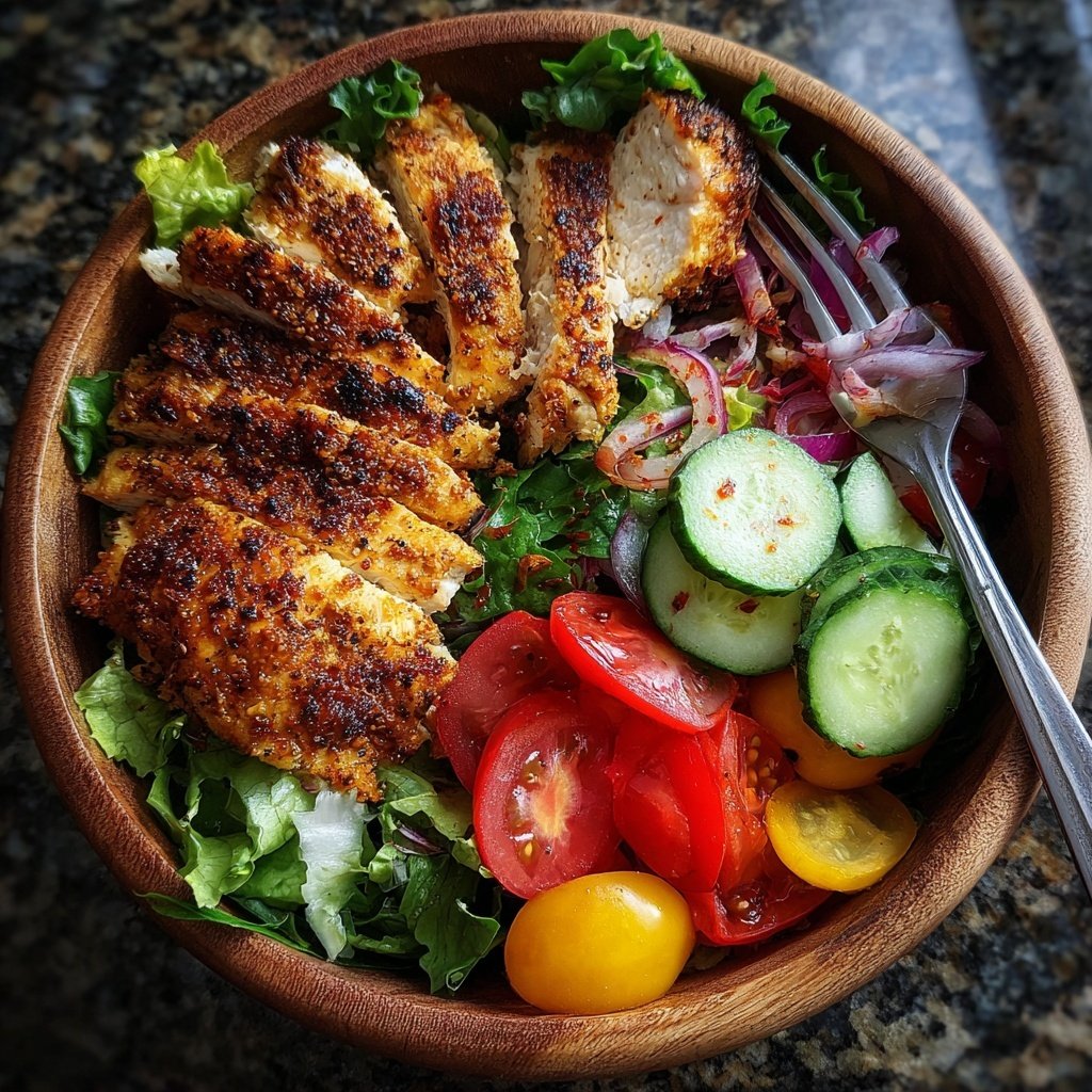 Healthy Grilled Chicken Salad Bowl