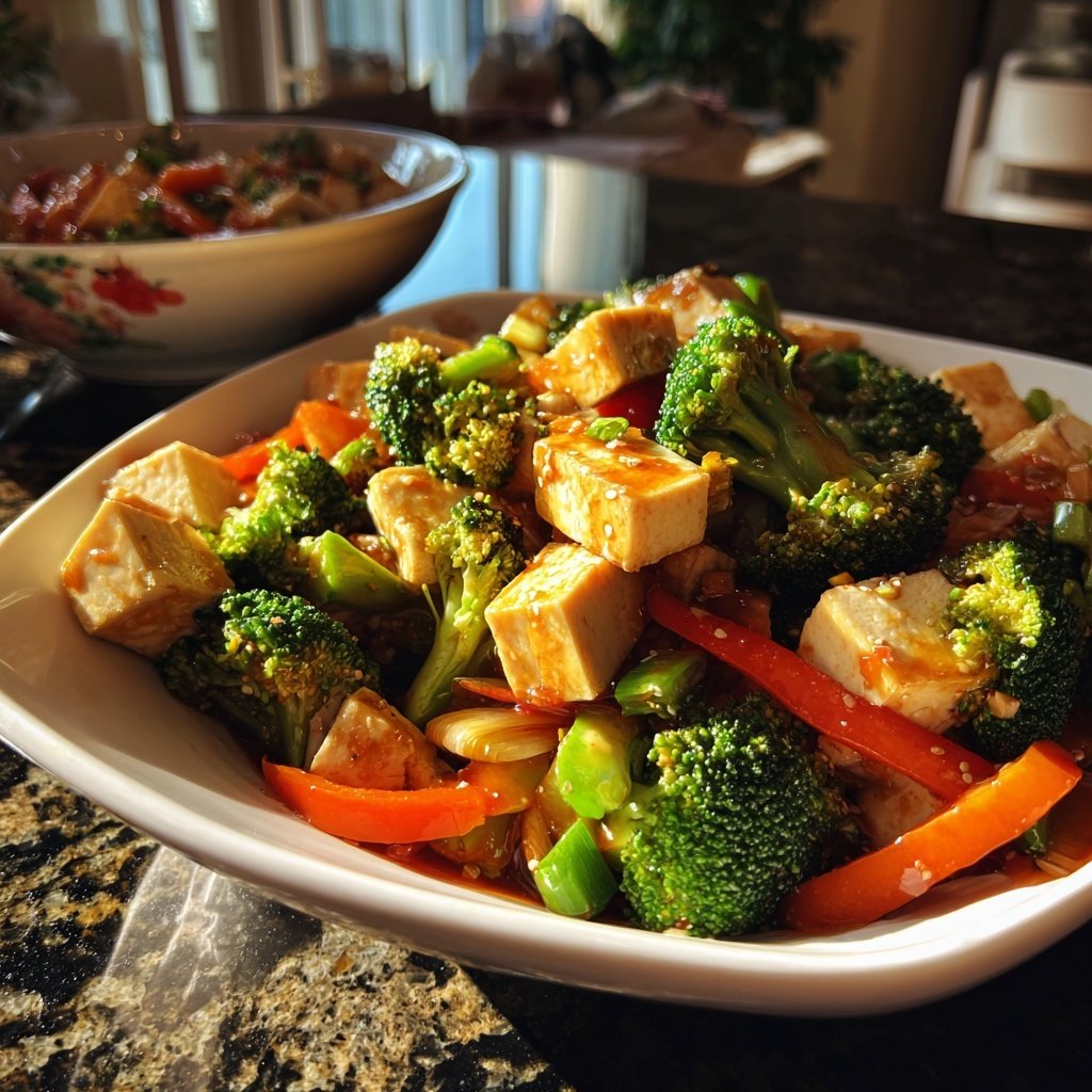 Healthy Dinner Broccoli Tofu Stir Fry