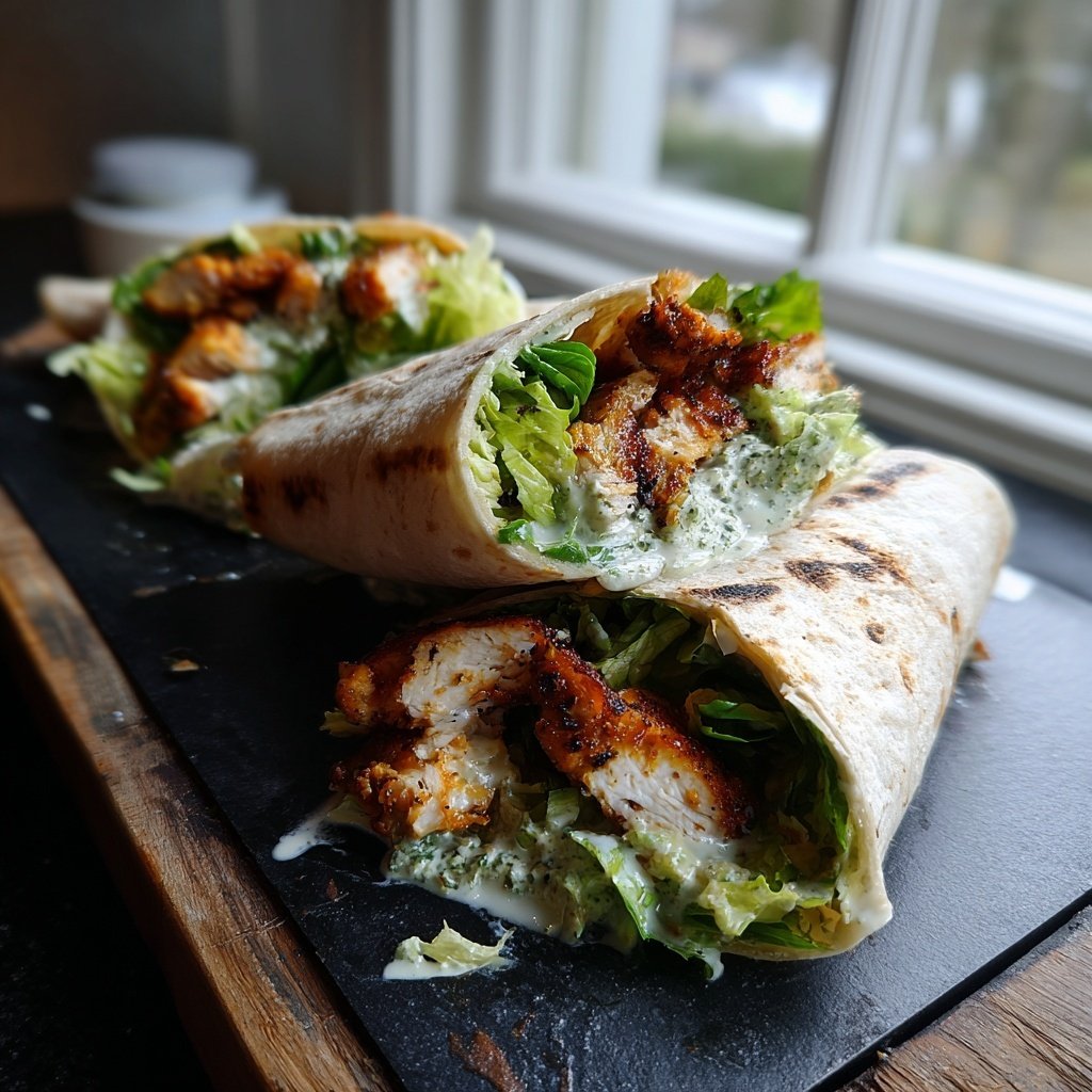 Grilled Chicken Caesar Wraps