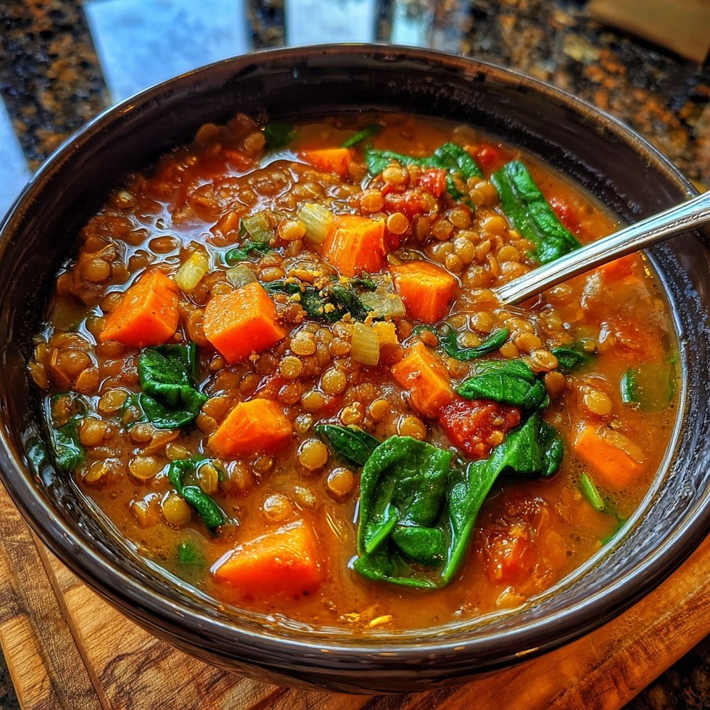Healthy Crockpot Lentil Soup