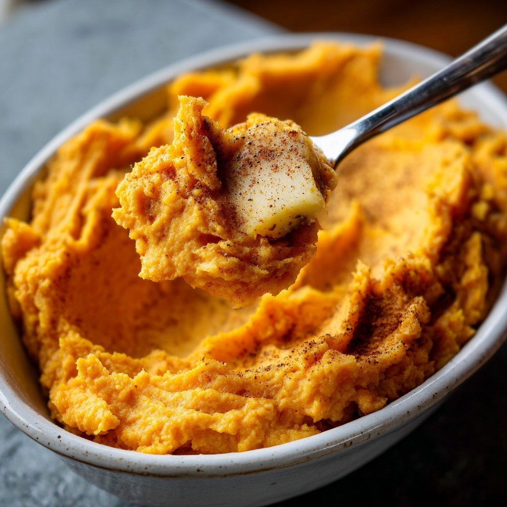 Sweet Potato Mash with Butter