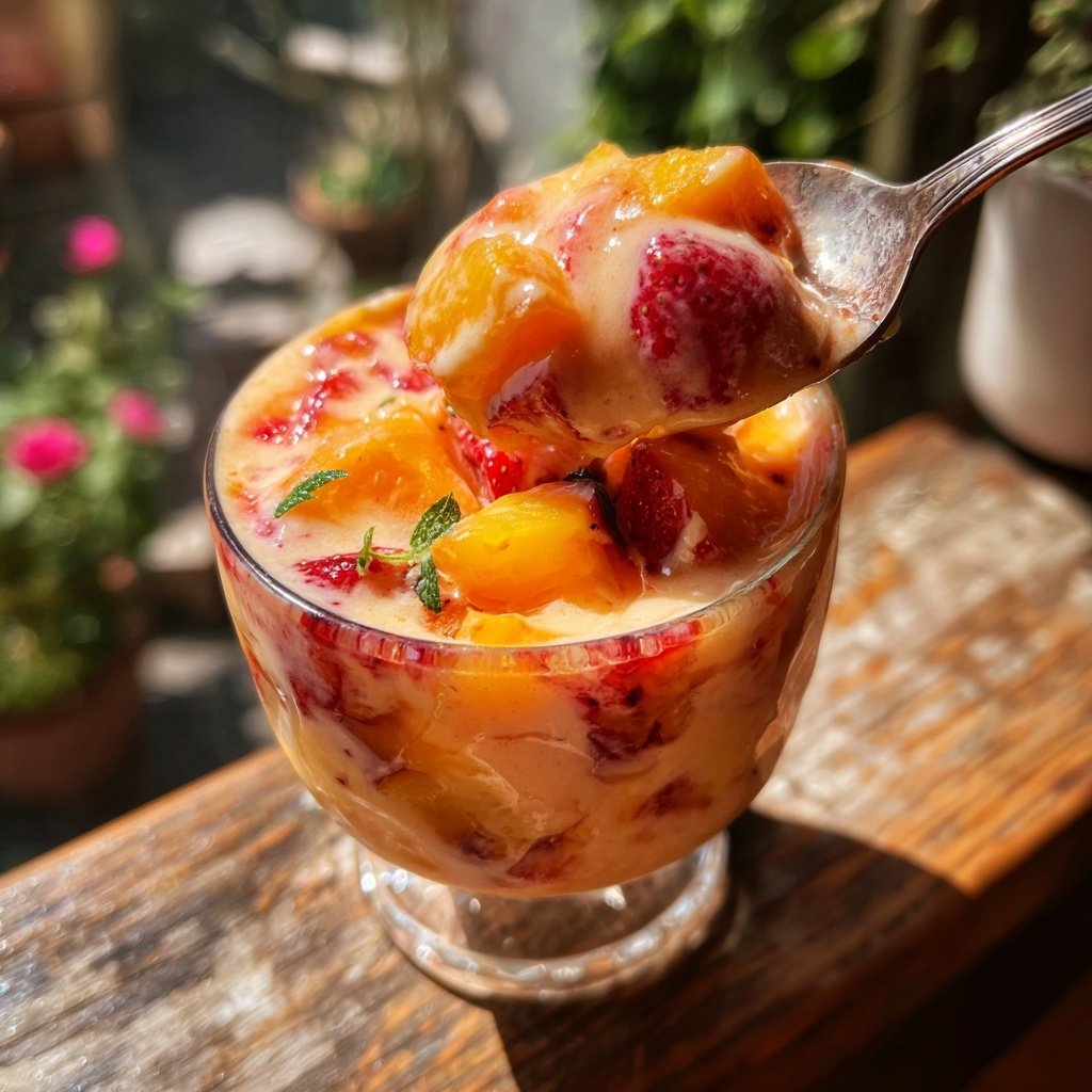 Peach Strawberry Smoothie