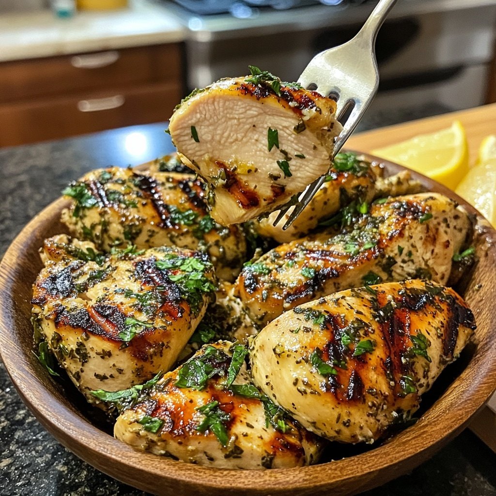 Grilled Lemon Herb Chicken Bowl