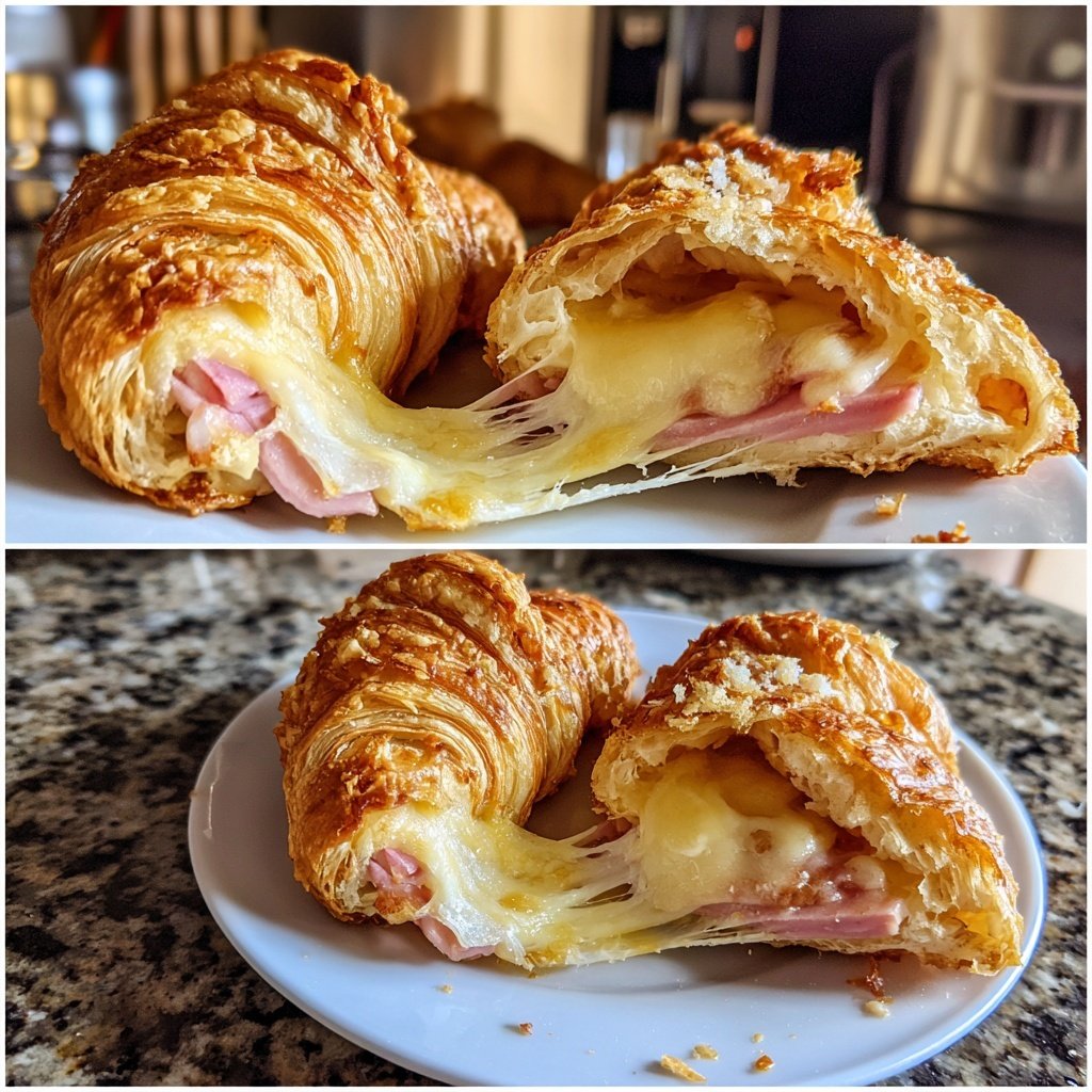 Croissants With Ham And Cheese