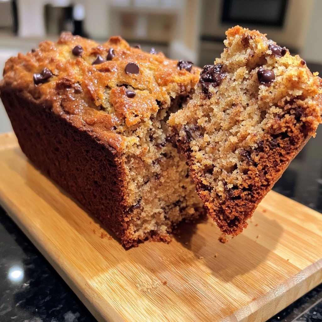Banana Bread with Mini Chocolate Chips Recipe
