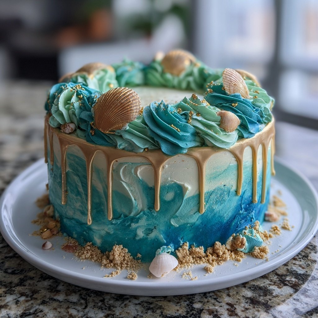 Ocean Inspired Pisces Cake