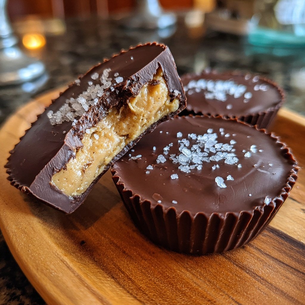 Homemade Reese’s Cups with Sea Salt