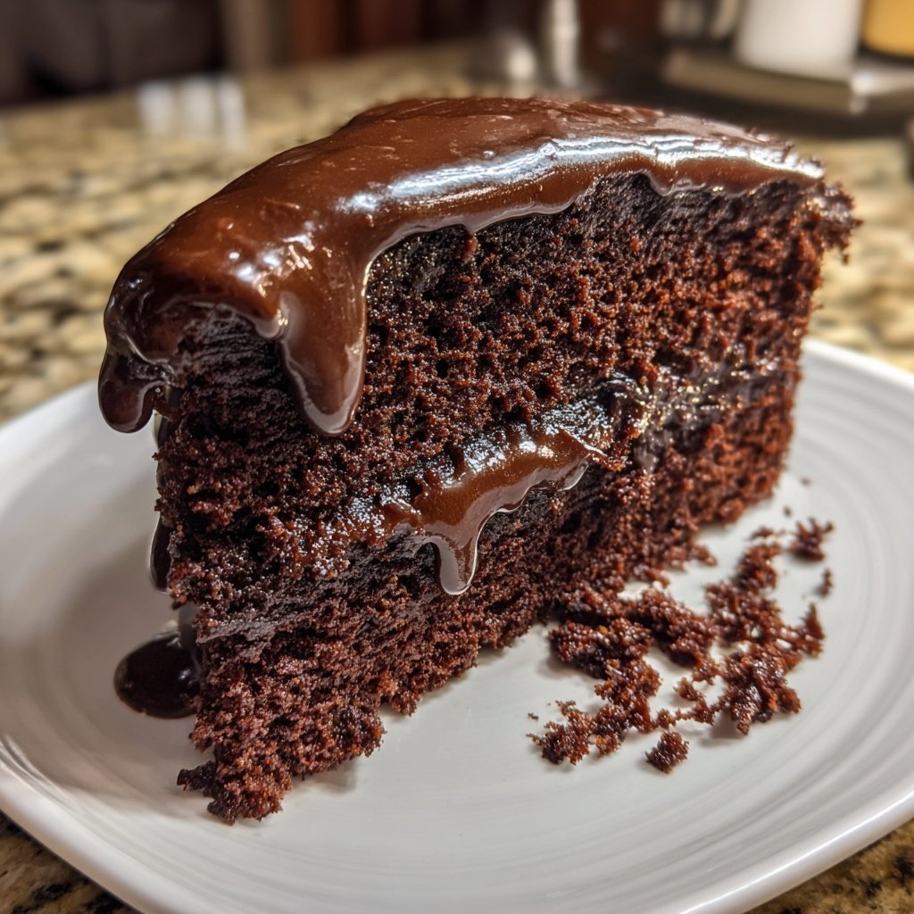 Chocolate Cake With Sour Cream Frosting