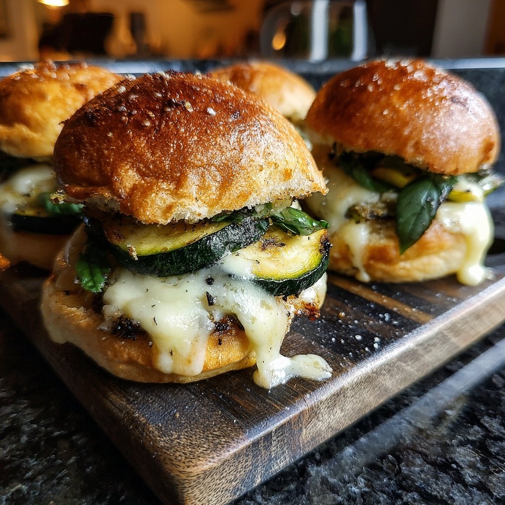 Sliders with Grilled Zucchini