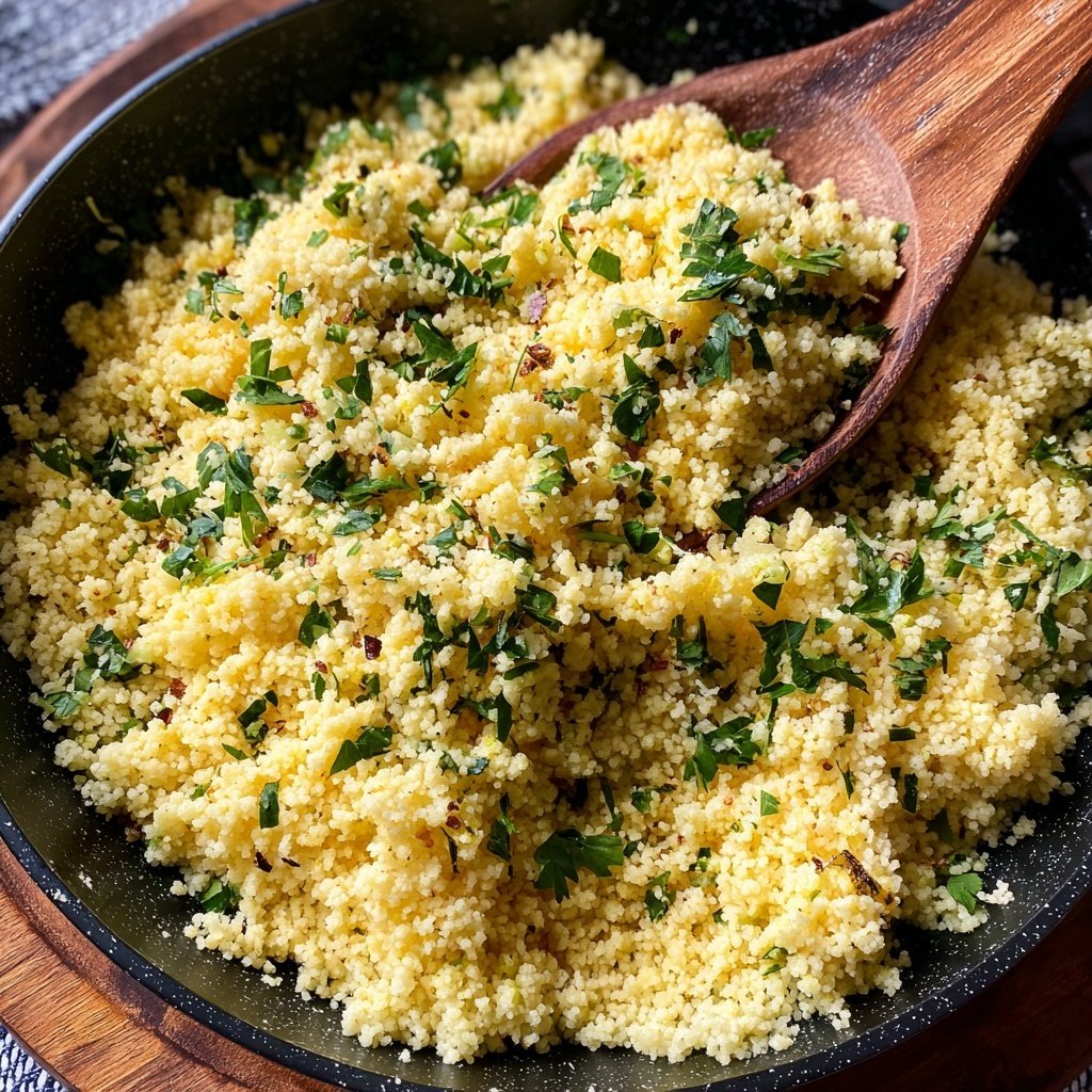 Valentine Dinner Lemon Herb Couscous