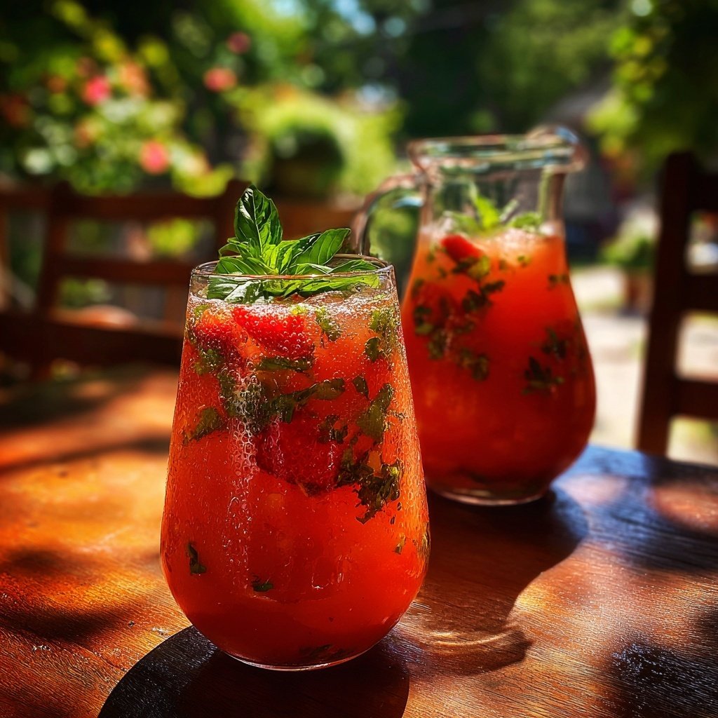Strawberry Basil Spring Lemonade